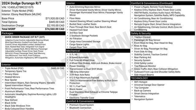 2024 Dodge Durango R/T Premium