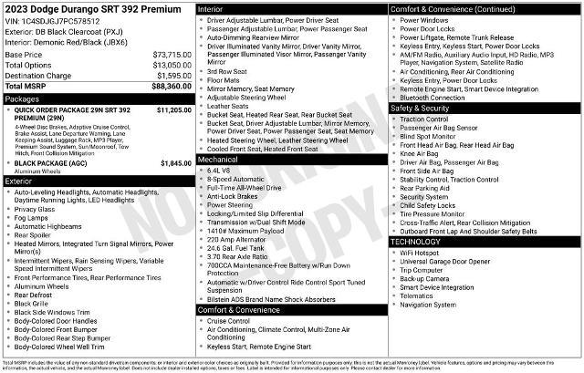 2023 Dodge Durango - $55,900
