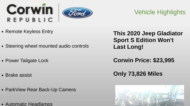 2020 Jeep Gladiator Sport Altitude