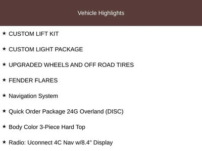Photo of a 2023 Jeep Gladiator 4X4 Overland 4DR Crew Cab 5.0 FT. SB for sale
