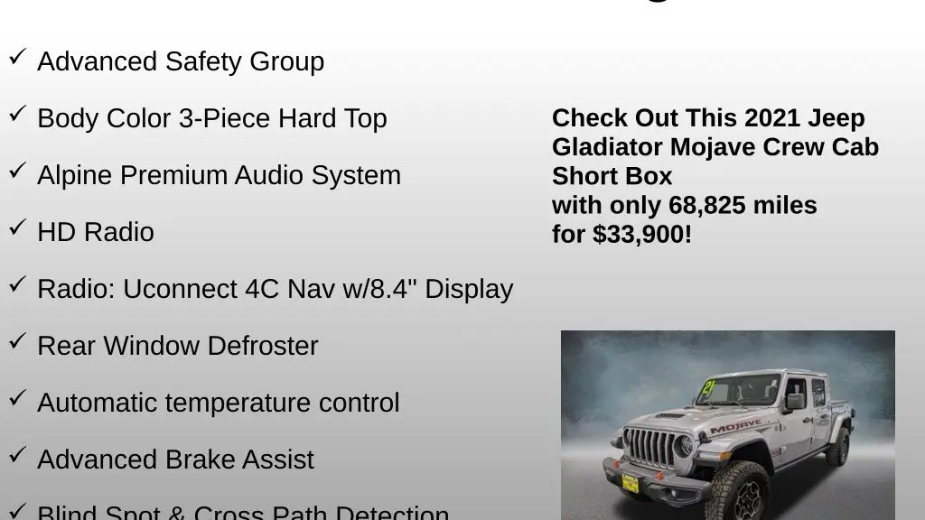 2021 Jeep Gladiator Mojave