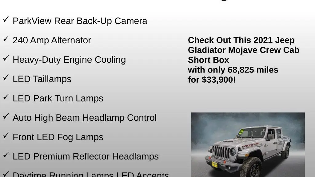 2021 Jeep Gladiator Mojave
