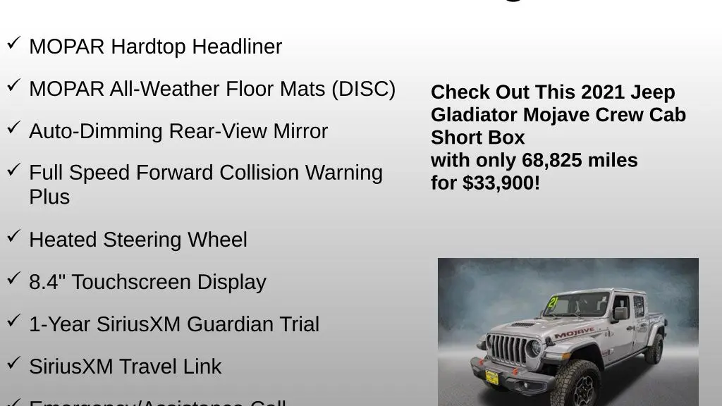 2021 Jeep Gladiator Mojave