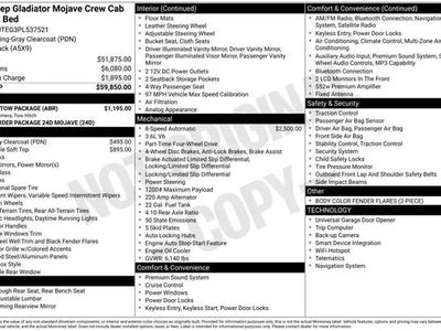 Photo of a 2023 Jeep Gladiator 4X4 Mojave 4DR Crew Cab 5.0 FT. SB for sale