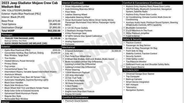2023 Jeep Gladiator Mojave