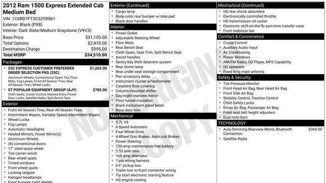 2012 Ram 1500 Express