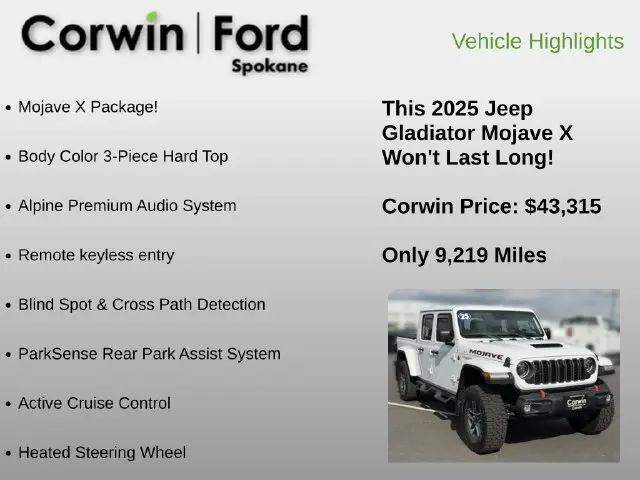 2025 Jeep Gladiator - $43,315
