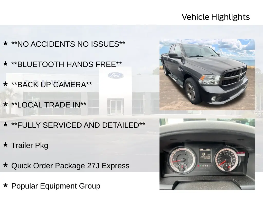 2017 Ram 1500 - $19,998