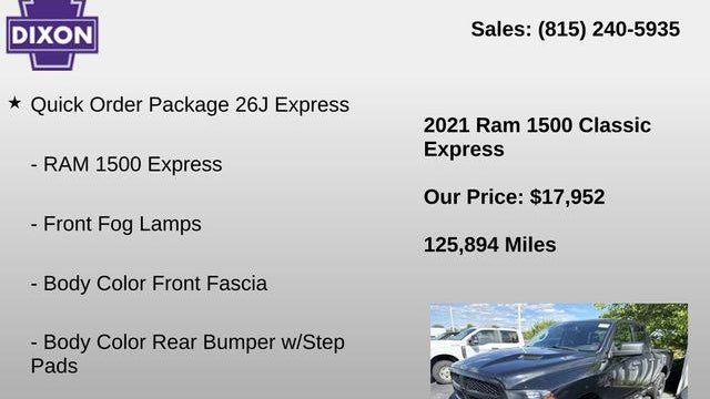 2021 Ram 1500 Classic Tradesman
