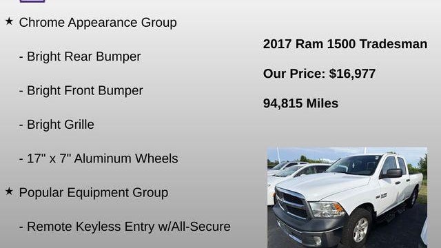 2017 Ram 1500 Tradesman