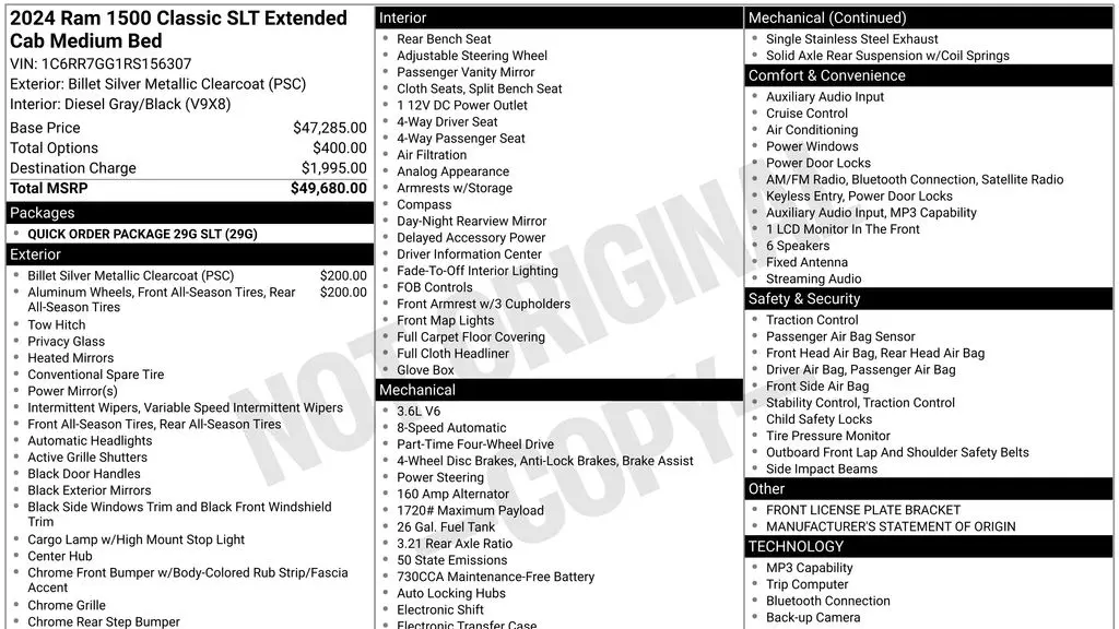 2024 Ram 1500 Classic SLT