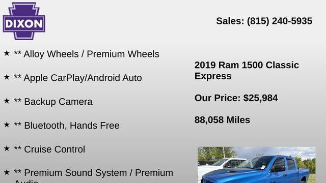 2019 Ram 1500 Classic Tradesman