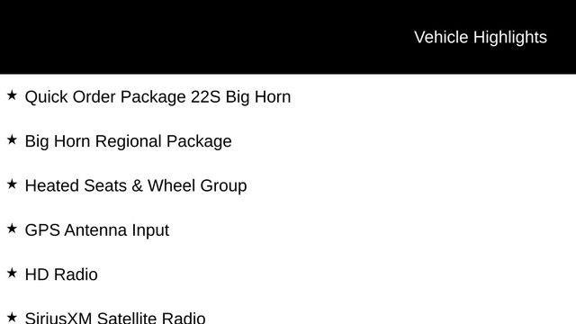 2018 Ram 1500 Big Horn