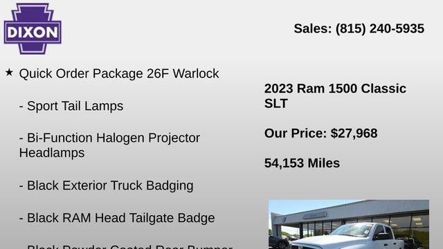 2023 Ram 1500 Classic SLT