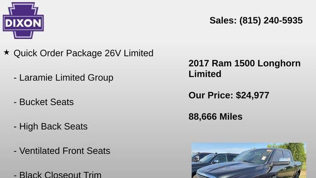 2017 Ram 1500 Laramie Longhorn