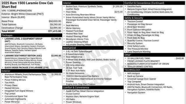 2025 Ram 1500 Laramie