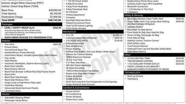 2022 Ram 1500 Tradesman