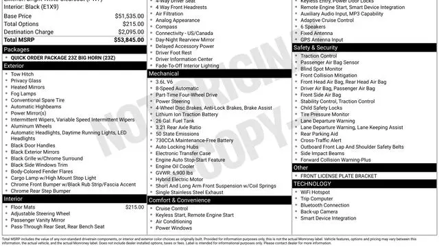 2025 Ram 1500 Big Horn