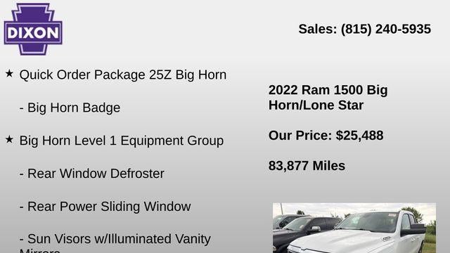 2022 Ram 1500 Big Horn