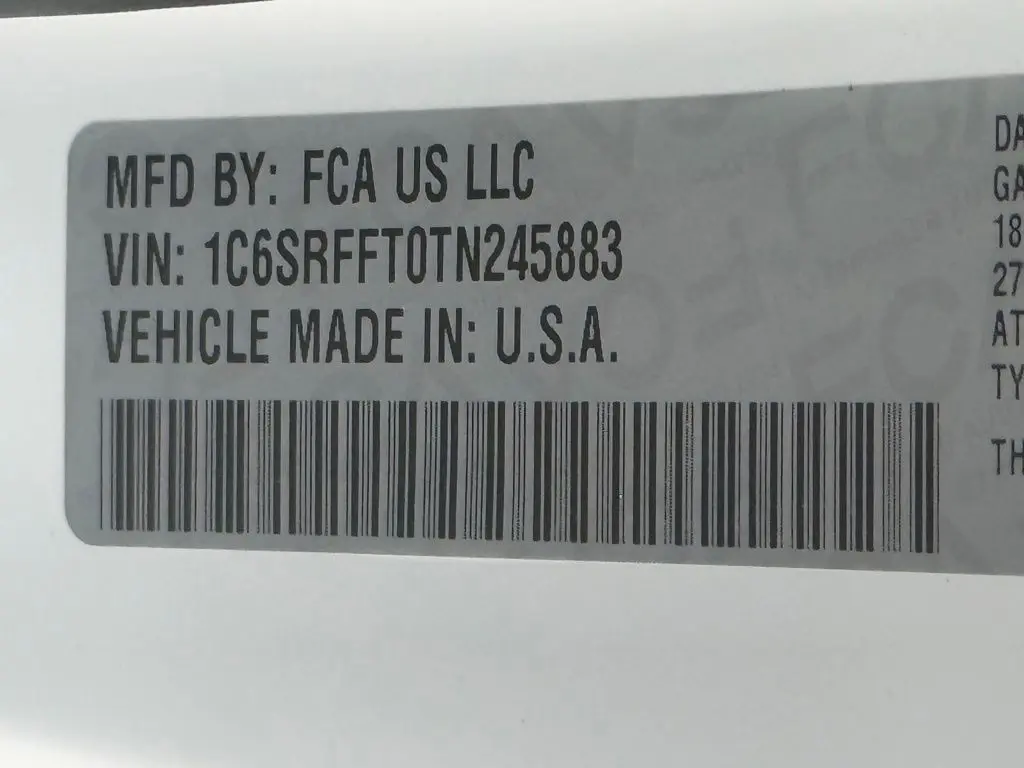 2026 Ram 1500 - $41,823