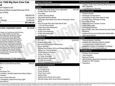 Photo of a 2022 Ram 1500 4X4 Big Horn 4DR Crew Cab 5.6 FT. SB Pickup for sale