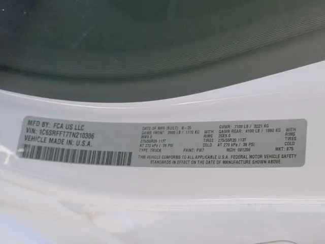 2026 Ram 1500 - $50,078