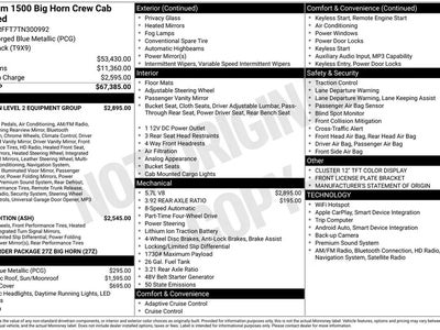 Photo of a 2026 Ram 1500 4X4 Big Horn 4DR Crew Cab 5.6 FT. SB Pickup for sale
