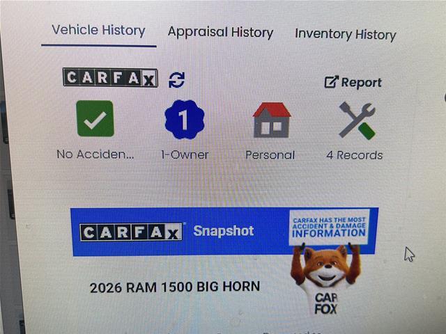 2026 Ram 1500 - $50,500