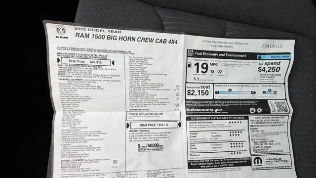 2022 Ram 1500 Big Horn