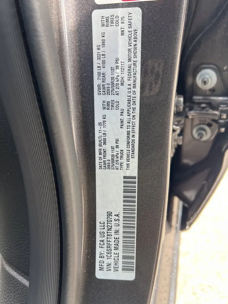 2026 Ram 1500 - $44,321