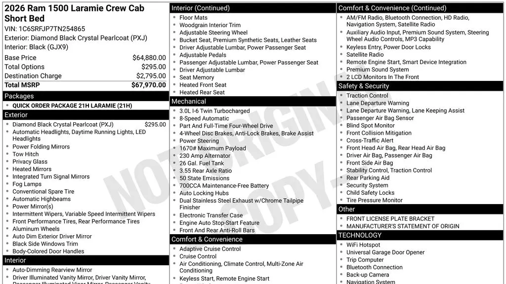 2026 Ram 1500 Laramie