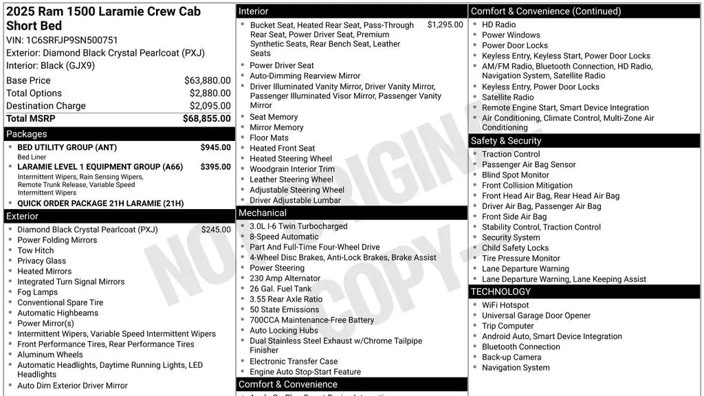 2025 Ram 1500 Laramie