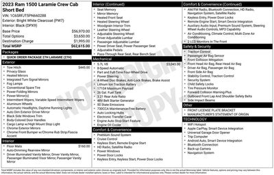 2023 RAM 1500 4X4 Laramie 4DR Crew Cab 5.6 FT. SB Pickup
