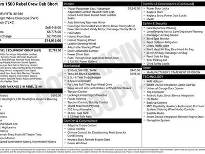 Photo of a 2026 Ram 1500 4X4 Rebel 4DR Crew Cab 5.6 FT. SB Pickup for sale