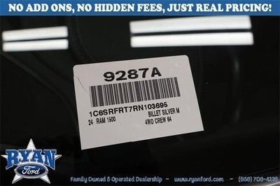 2024 RAM 1500 4X4 Laramie 4DR Crew Cab 6.4 FT. SB Pickup