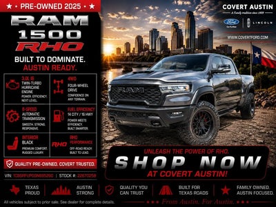 Photo of a 2025 Ram 1500 AWD RHO 4DR Crew Cab 5.6 FT. SB Pickup for sale