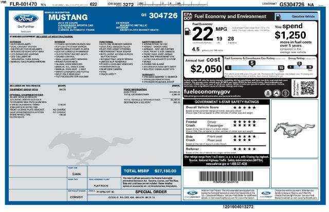 2016 Ford Mustang - $12,750
