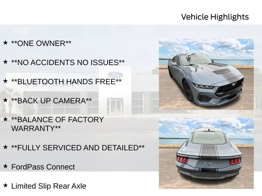 2024 Ford Mustang - $41,795