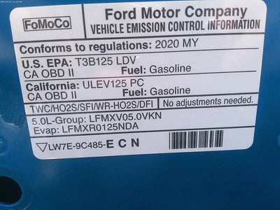 2020 Ford Mustang GT 2DR Fastback