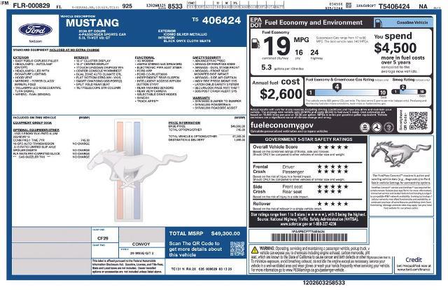 2026 Ford Mustang - $43,500
