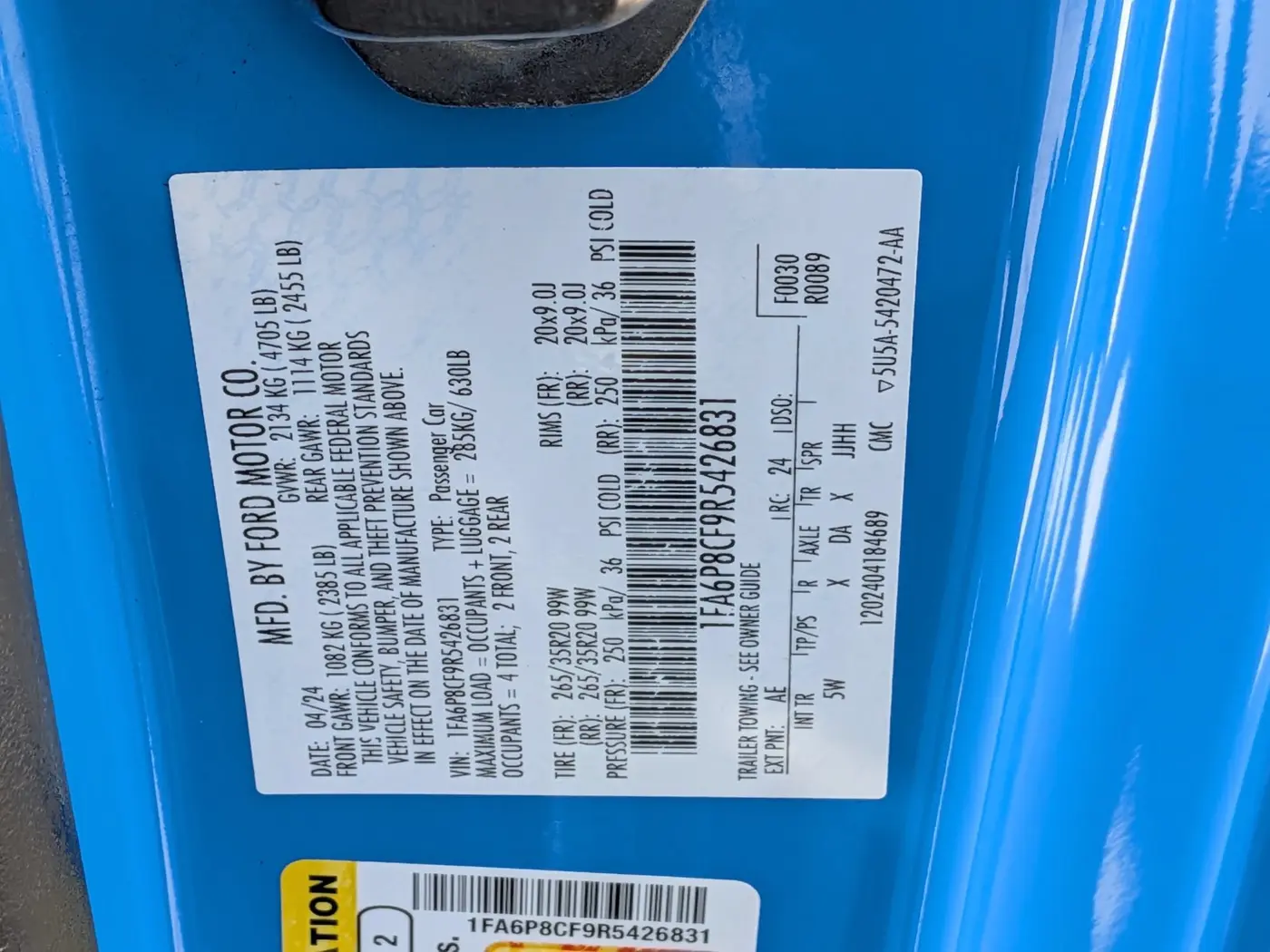 2024 Ford Mustang - $47,597