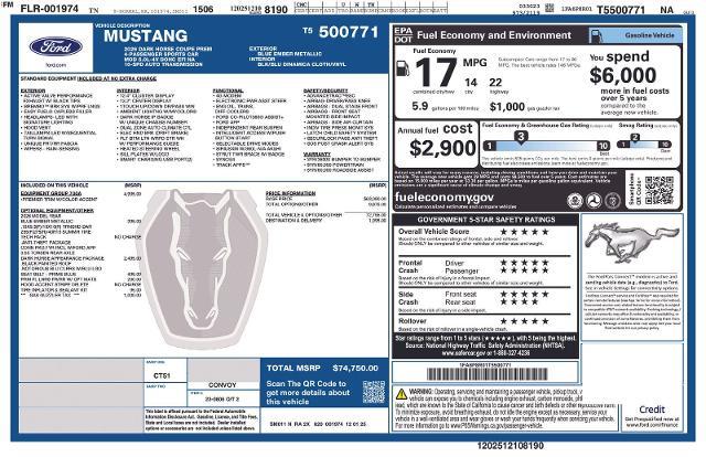 2026 Ford Mustang - $66,880
