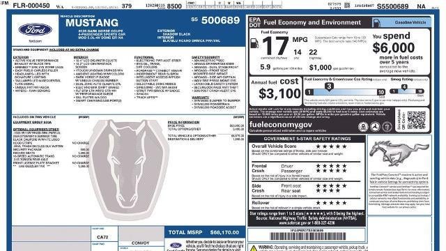 2025 Ford Mustang Dark Horse