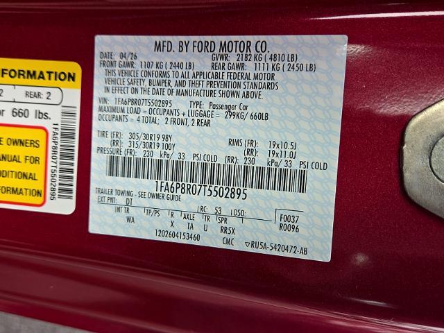 2026 Ford Mustang - $70,995