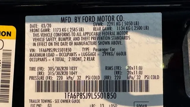 2020 Ford Mustang Shelby GT500