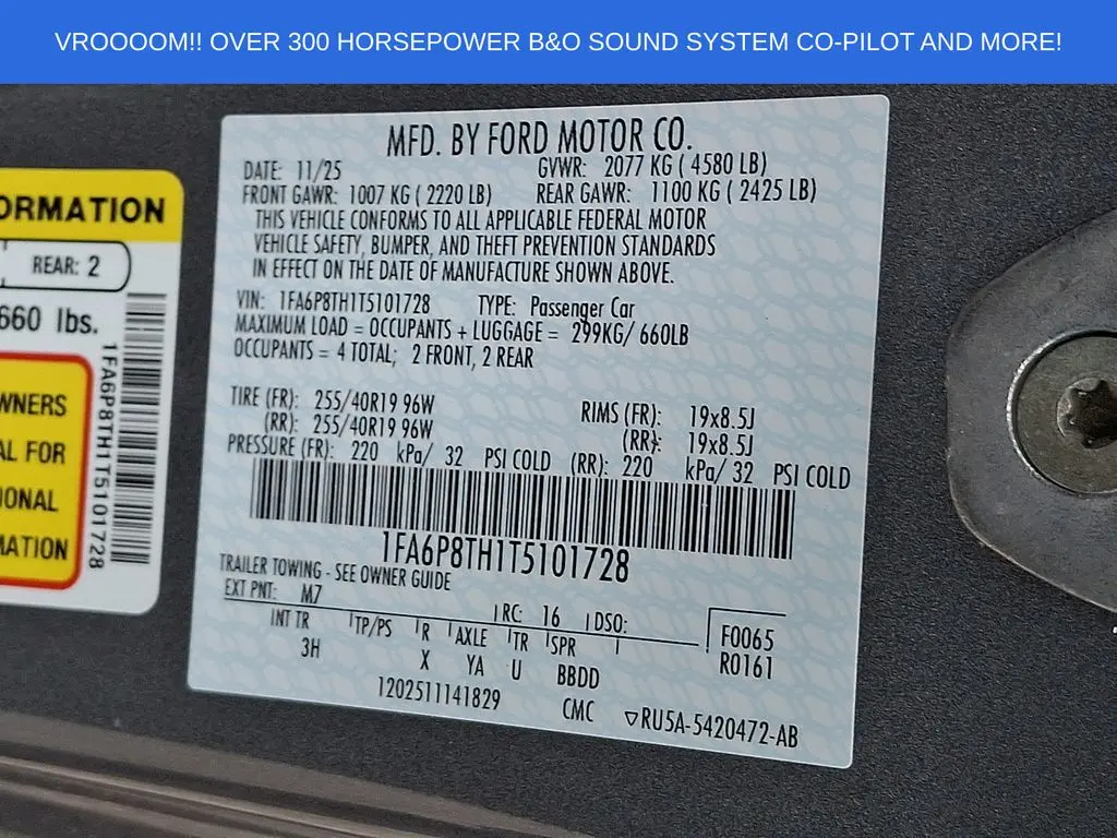 2026 Ford Mustang - $39,953