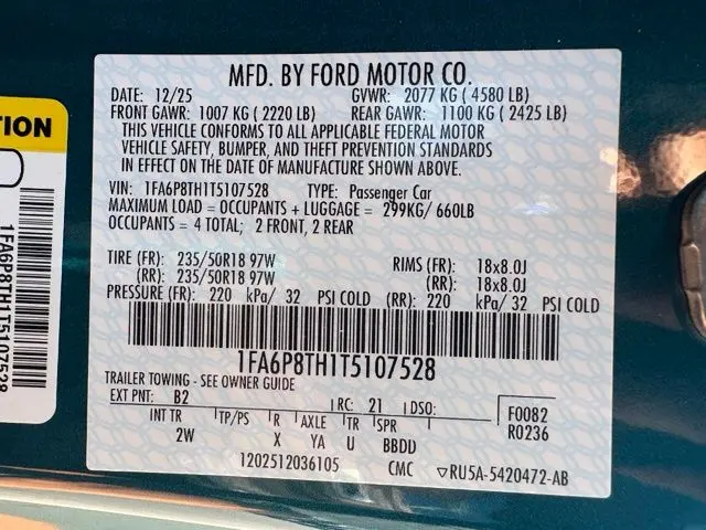 2026 Ford Mustang - $33,194