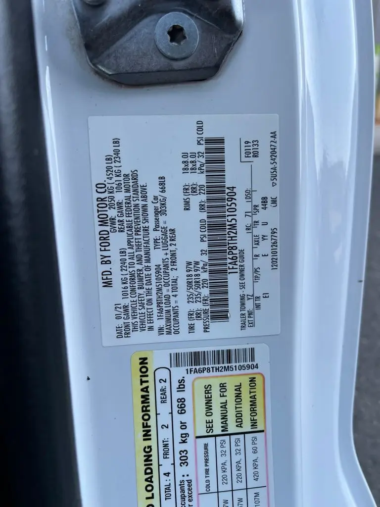 2021 Ford Mustang - $23,848