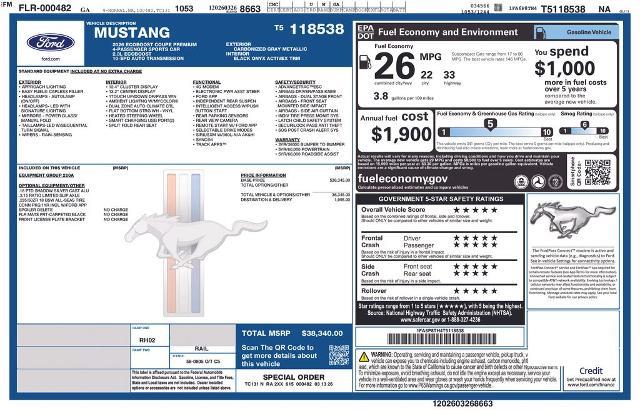 2026 Ford Mustang - $33,999