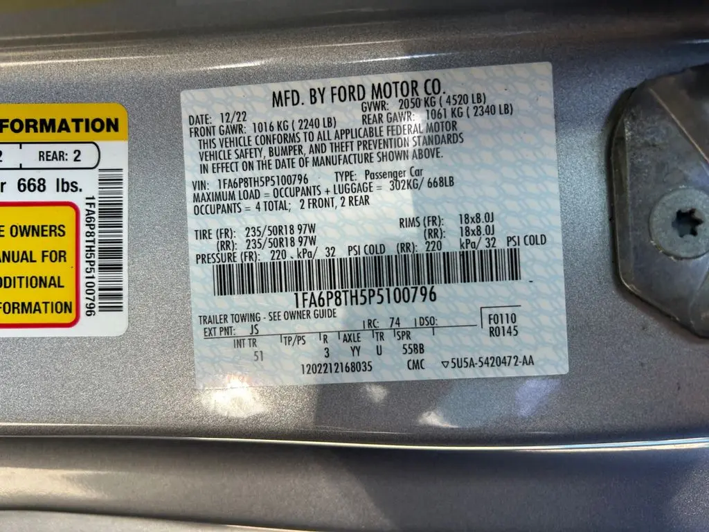 2023 Ford Mustang - $24,999
